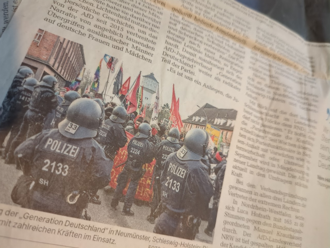 Polizeiliche Dokumentation SH 33/88 AH